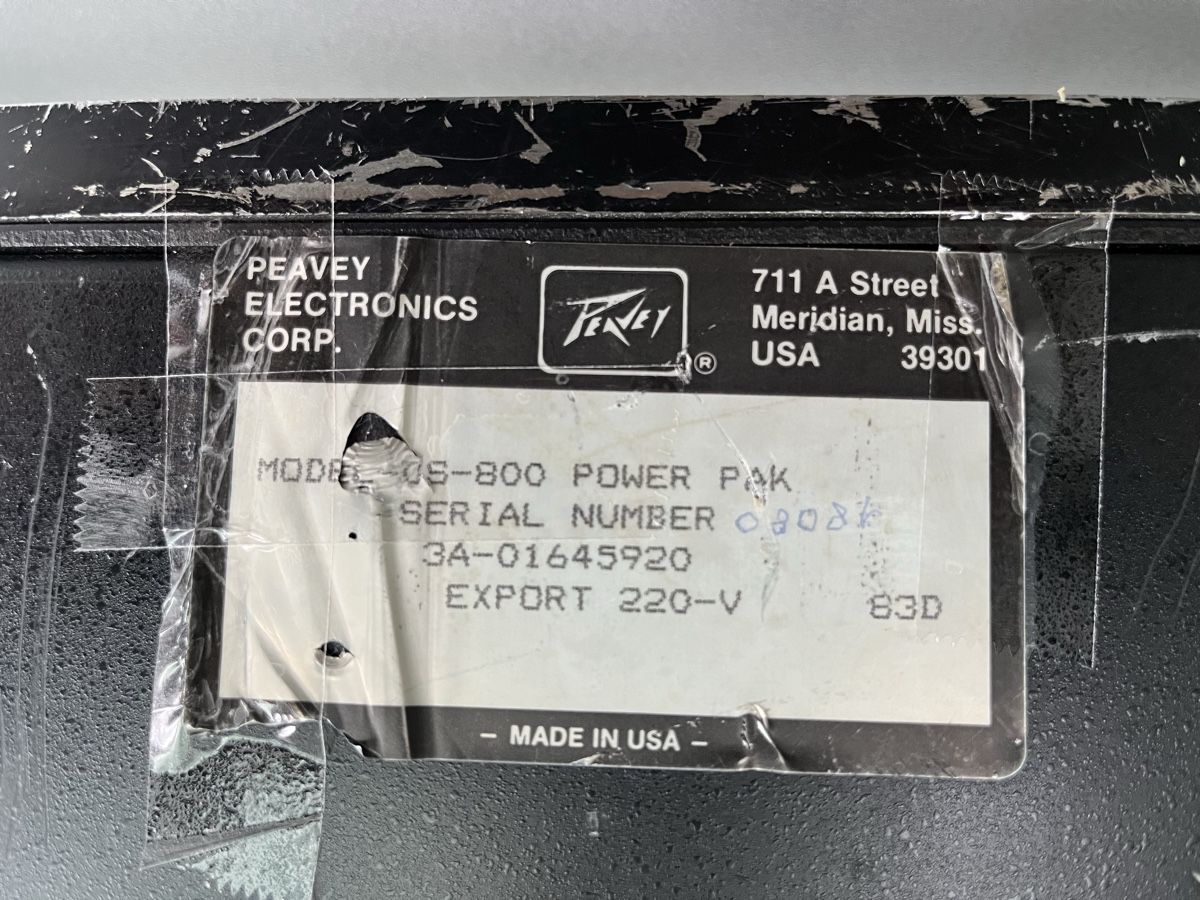 Peavey Amplificatori: Endstufe Peavey CS 800 – Usato da Matzendorf venduto da Murbach 2