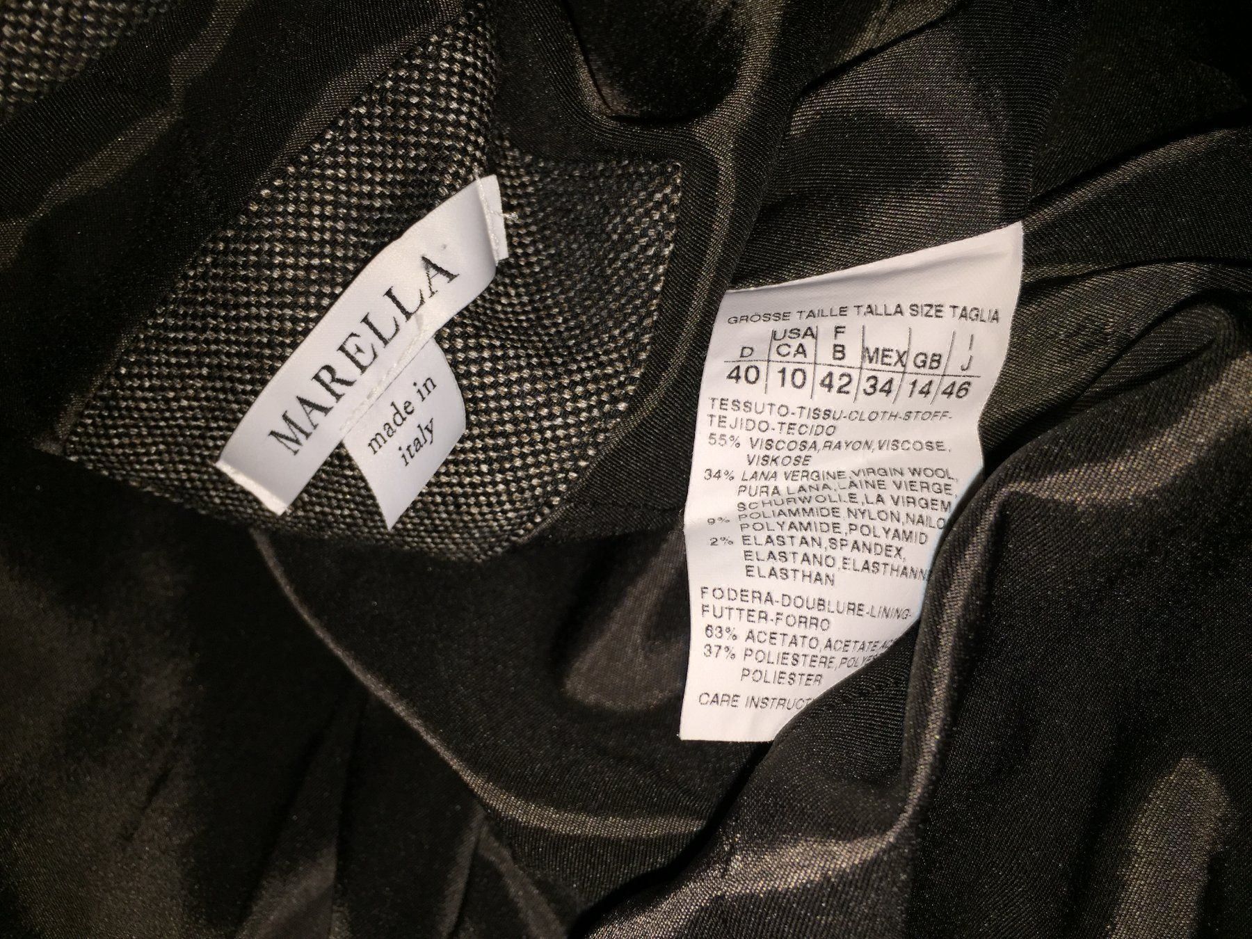 Marella Giacche: MARELLA (MAX MARA) Blazer taille / Grosse 40 – Usato da Cossonay-ville venduto da Super-Price-Quality 7