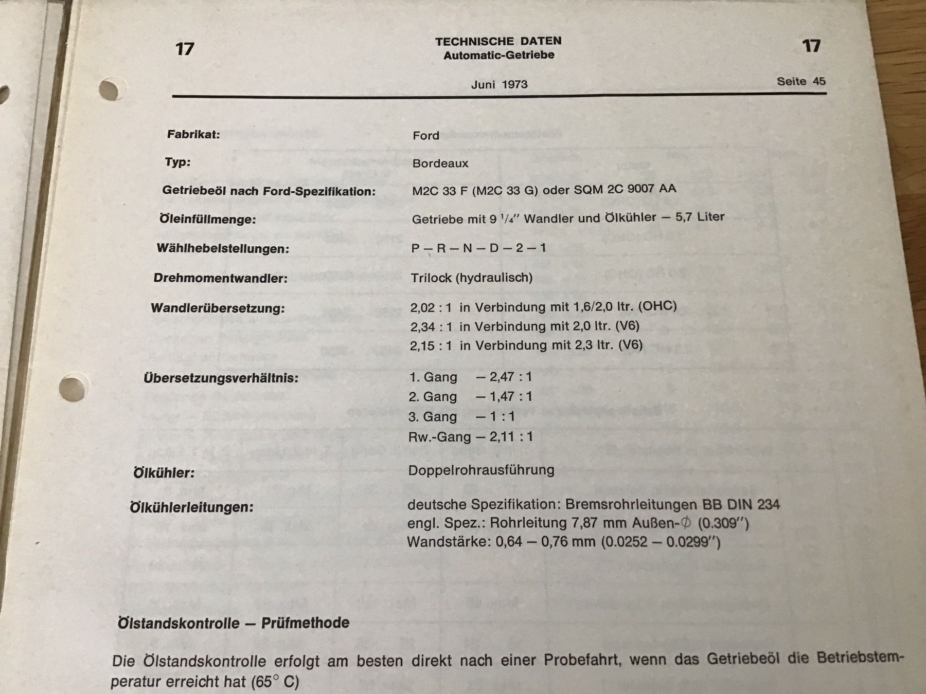 Ford Documents: Ford Bordeaux Automatic Getriebe Werkstatthandbuch 1973 – D'occasion à Scherzingen par Starseller62 6