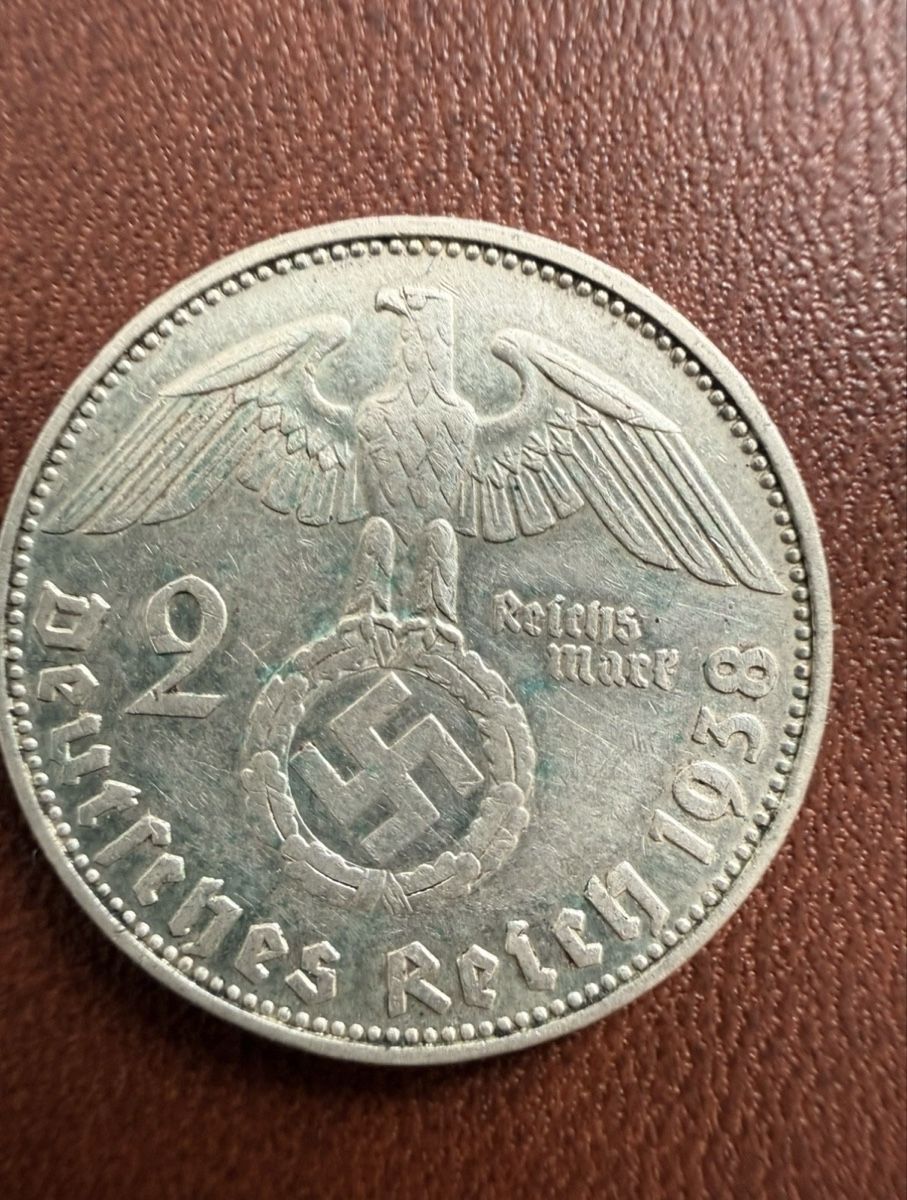 Alle Münzen: Pièce en argent 2 Reichsmark 1938 E – Gebraucht aus Malters von Niky.c 1