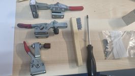 3 Spannzwingen, guter Zustand, diverse Teile