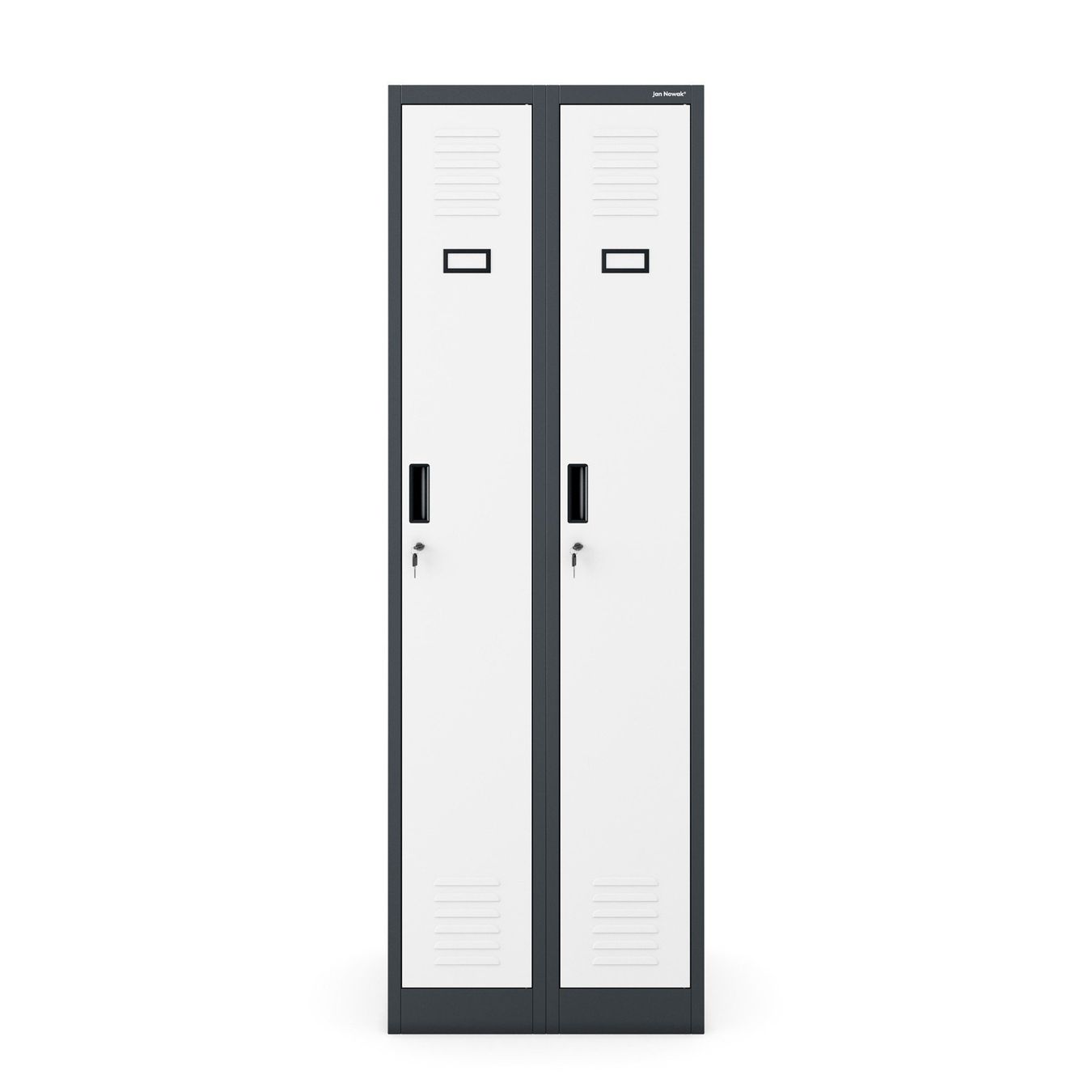 Schränke: Schliessfachschrank 2 Fächer - Anthrazit/Weiss – Neu und originalverpackt aus Wallenwil von toesstal-vertrieb 3