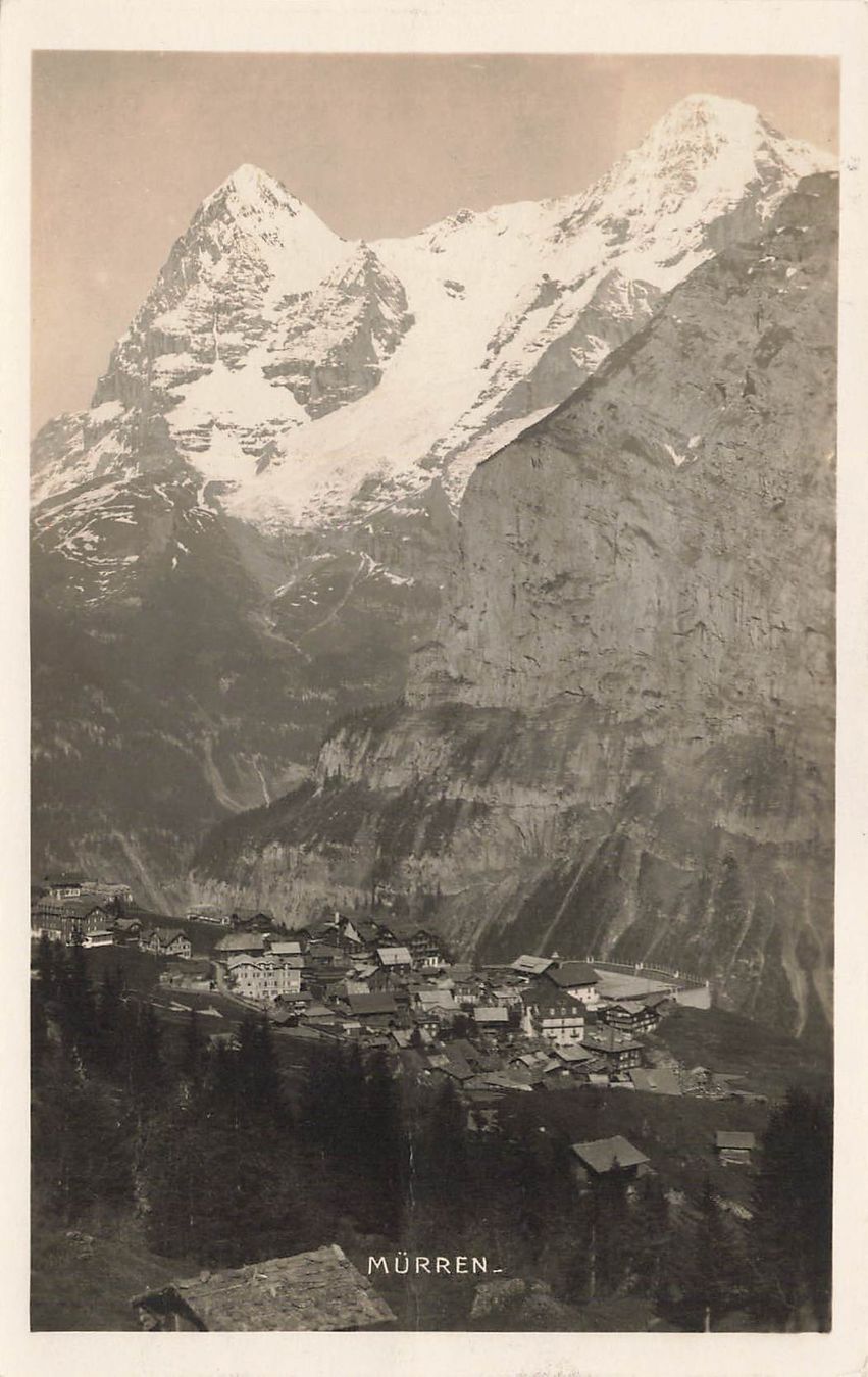 Ansichtskarten: Mürren (BE) mit Eiger Mönch und Jungfrau – Gebraucht aus Biasca von Blenio71