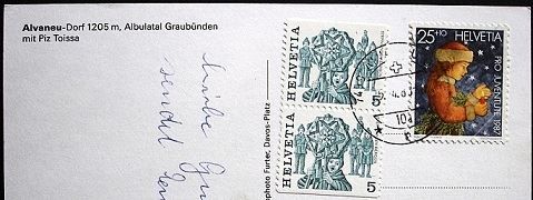 Ansichtskarten: ALVANEU-Dorf Albulatal – Gebraucht aus Jona von philajona 1