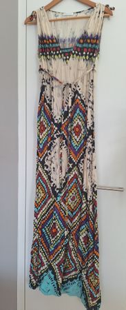 Sommerliches Maxikleid Promod, Grösse 36/38, bunte Muster.