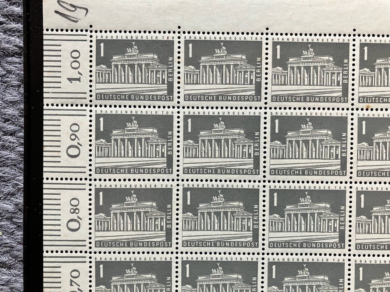 Tutti i francobolli: Berlin Bogen 1Pf 1956 postfrisch – Usato da Nesslau venduto da andi_hon 1