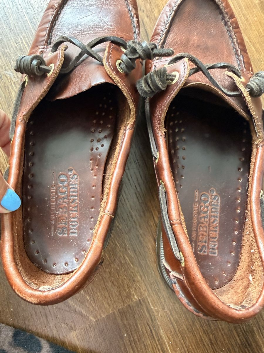 Scarpe da donna: Sebago Schooner Oiled Waxy Leather Deck Shoe Size 38 – Usato da Uerikon venduto da kpr_t5k2 3