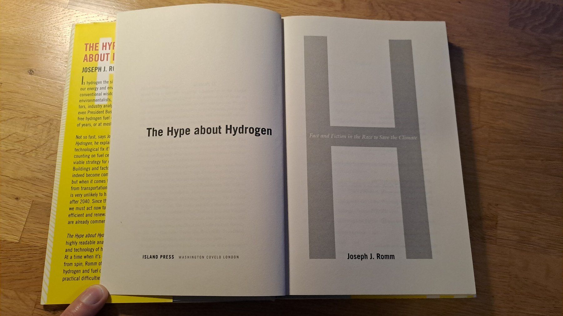 Libri: The Hype about Hydrogen - Joseph J. Romm – Usato da Rieden AG venduto da Werkstattlaedeli 1