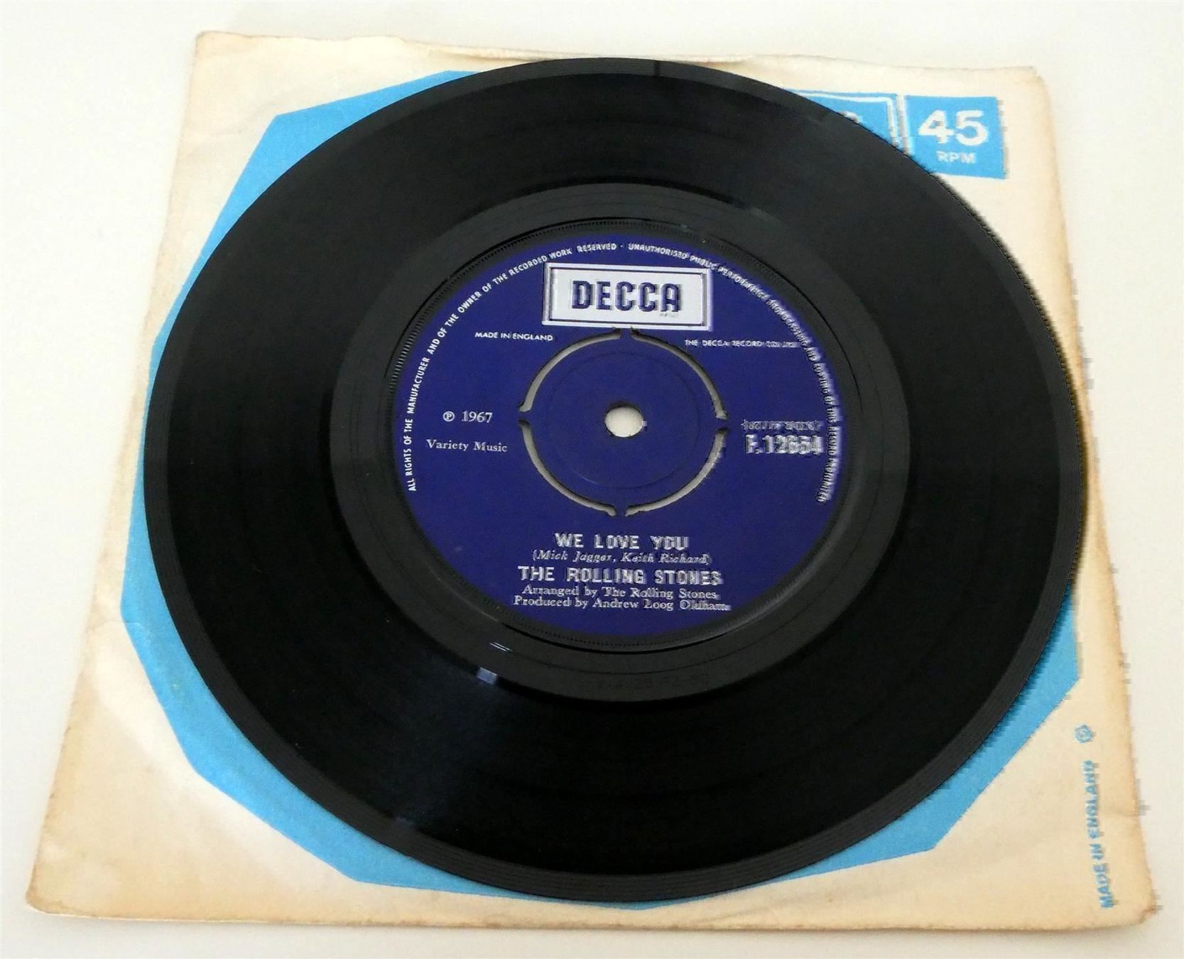 Schallplatten: Rolling Stones - We Love You Dandelion – Gebraucht aus Frauenfeld von Astra13 3