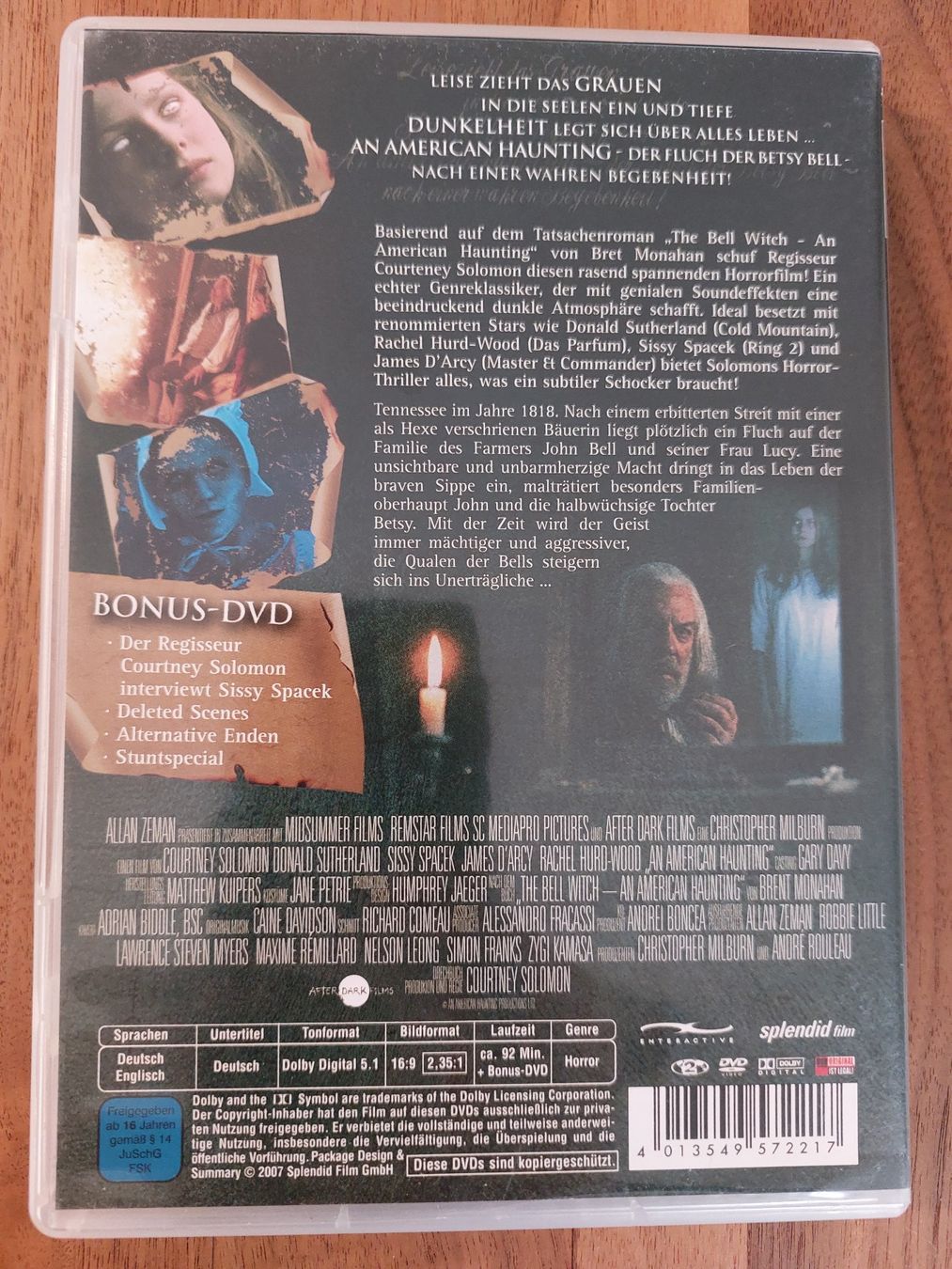 Tutti i DVDs: DVD - An American Haunting – Usato da Rheinfelden venduto da FilmAuktion 1