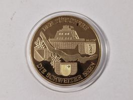 Münze "Zuerichsee - Die Schweizer Seen" Helvetia