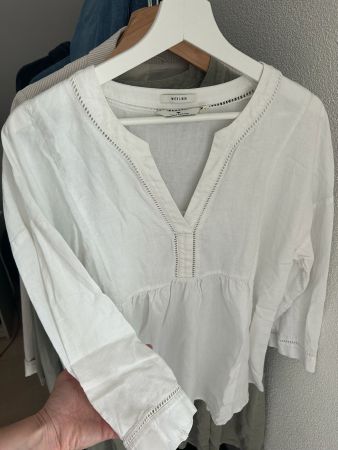 Tom Tailor Bluse – S (Oversize, Leinen)