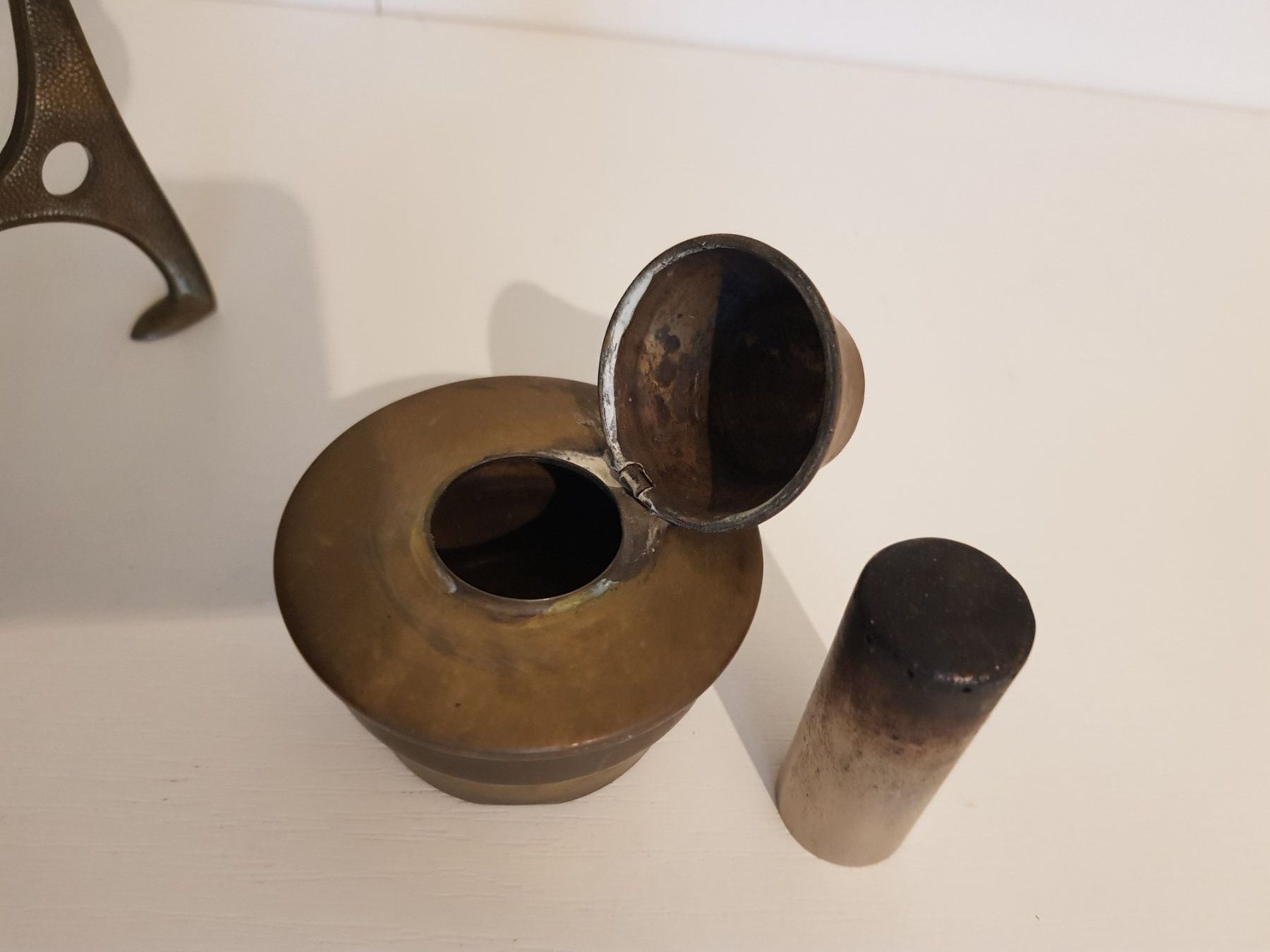 Teiere: Messing Teekanne mit Rechaud – Usato da Münchenstein venduto da tsp01 5