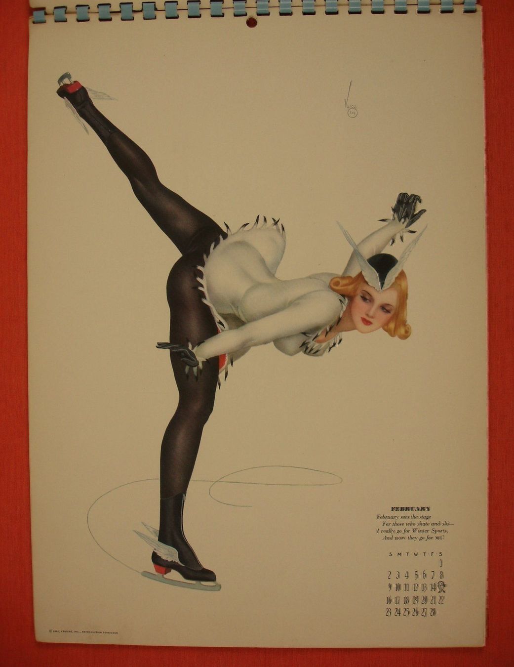 Libri: ALBERTO VARGAS PIN UP KALENDER 1940 – Usato da Grüningen venduto da Kartensammler 2