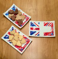 Ensemble de trois jolis raviers colorés British-Swiss