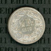 CHF___0.50 1879 unz-stgl 50 Rappen