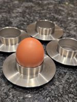 4 Zack Eierbecher, Edelstahl
