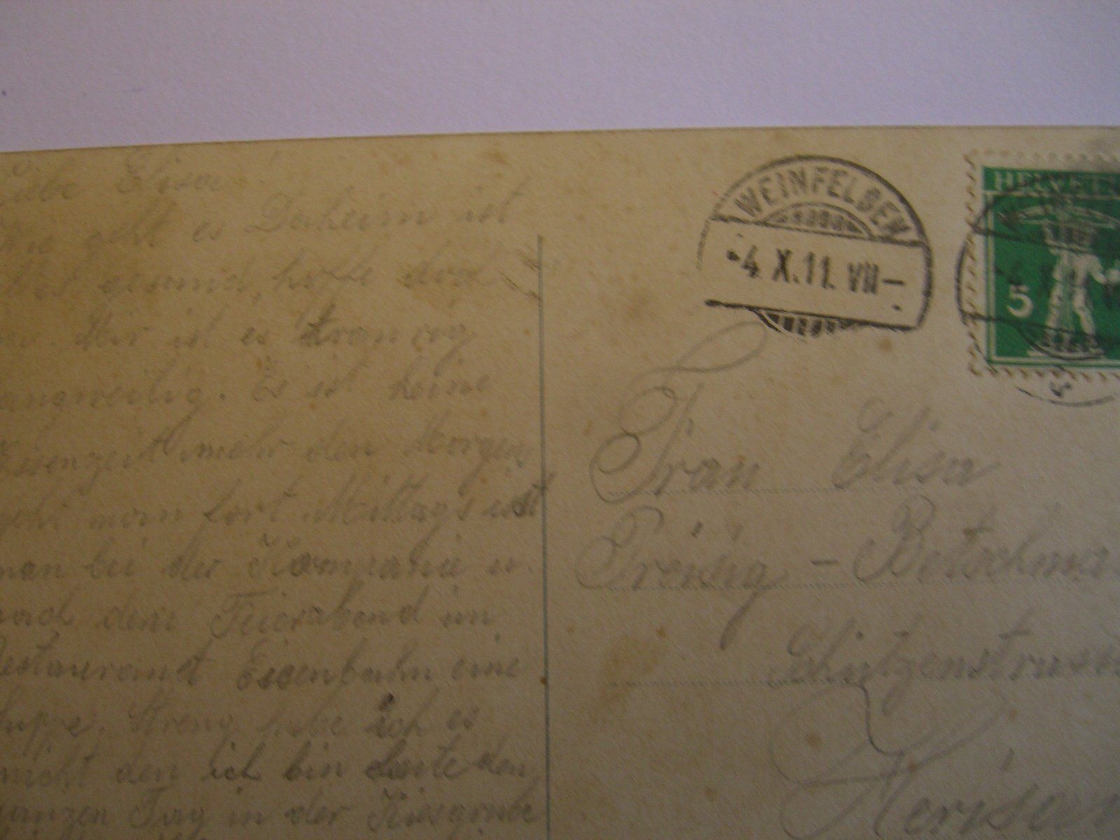 Cartoline postali: Weinfelden – Usato da Bischofszell venduto da Joachim-115 1