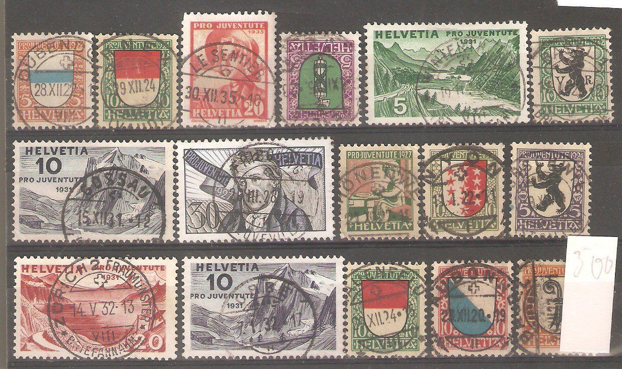 Tutti i francobolli: PJ 16 Werte mit Vollstempel – Usato da Lausanne venduto da Whorvath