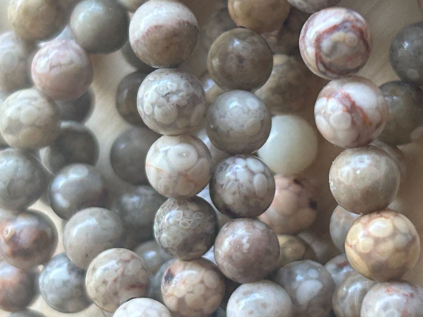 Minerali & Pietre curative: Strang echte Maifan beads 6 mm – Nuovo e nell'imballaggio originale da Niederrohrdorf venduto da Ytobi 2