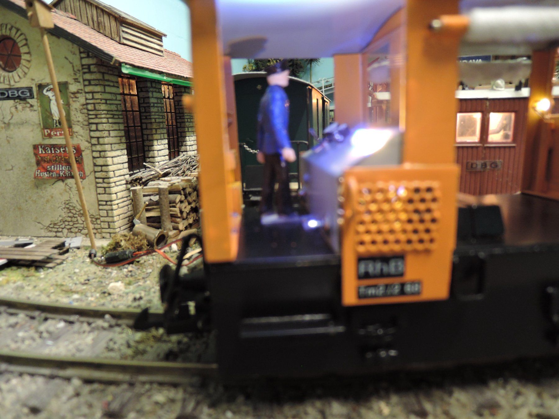 Modellini di ferrovie: RhB Lok (Traktor) Eigenbau aus Messing – Usato da Magden venduto da dbglgb 1