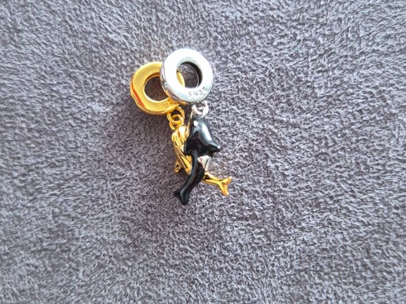 Anhänger: Silber Charm Orca twins +Garantie – Neu (gemäss Beschreibung) aus Rotkreuz von Carbone_Bijou-Shop 3