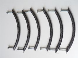 6 x Schubladen-Griff Metall platzsparend (insg. 24 vorh.)
