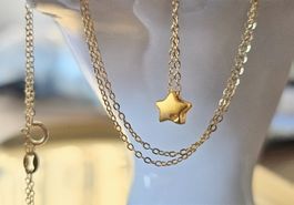 Vergoldete Halskette mit Stern Anhänger ❣️Neu❣️