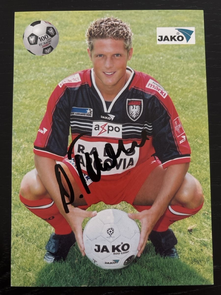 Autografi: FC Aarau Autogrammkarte Daniel Tarone, Saison 2001/2002 – Usato da Uetendorf venduto da hoisle
