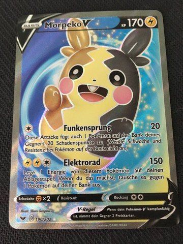Pokémon Sammelbilder & Trading cards: SSH 190 Morpeko V - Pokémon - Schwert & Schild - DE – Neu (gemäss Beschreibung) aus St.Gallen von Punktchen01
