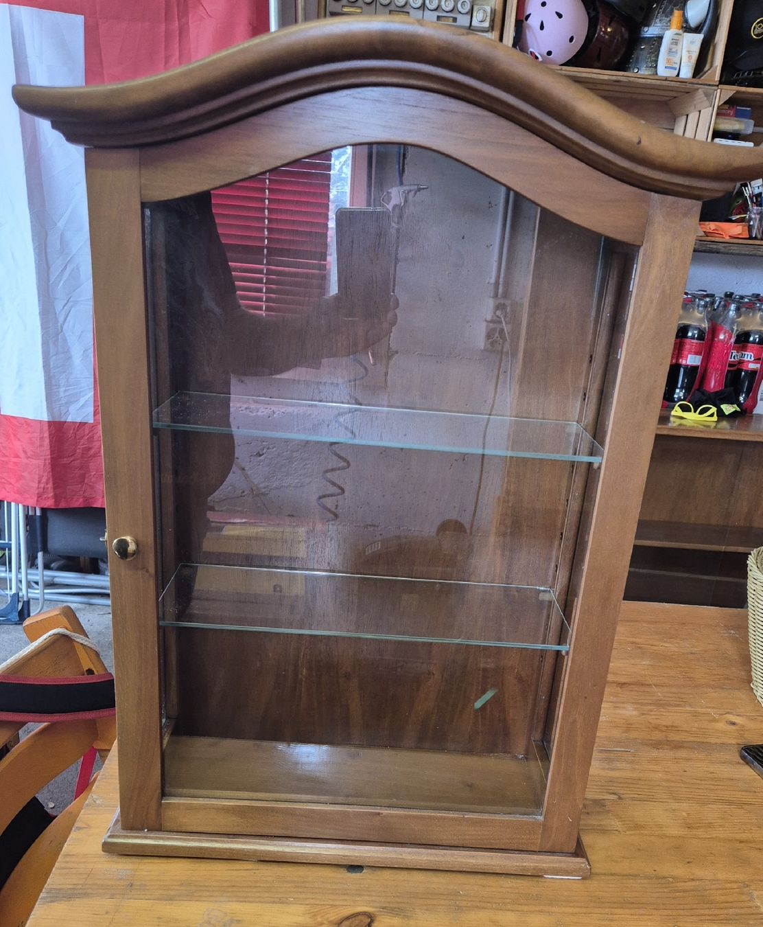 Vitrinen: Kleine alte Vitrine holz/ glas – Gebraucht aus goldingen von M.Balmer-13