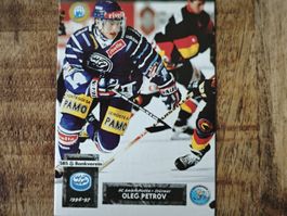 Eishockey Sammelkarte Oleg Petrov HC Ambrì-Piotta 1996/97