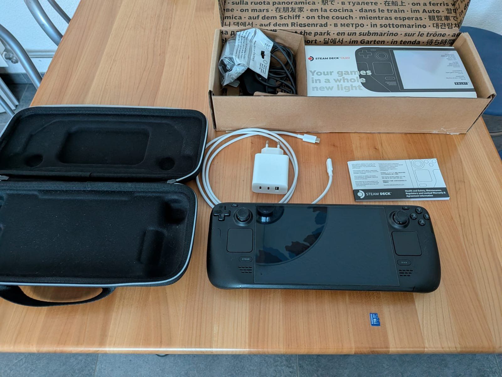 Valve Console: Steam Deck OLED 512GB + 1TB SD + CH-Lader + Panzerglas – Usato da St. Antoni venduto da Waeberd 5