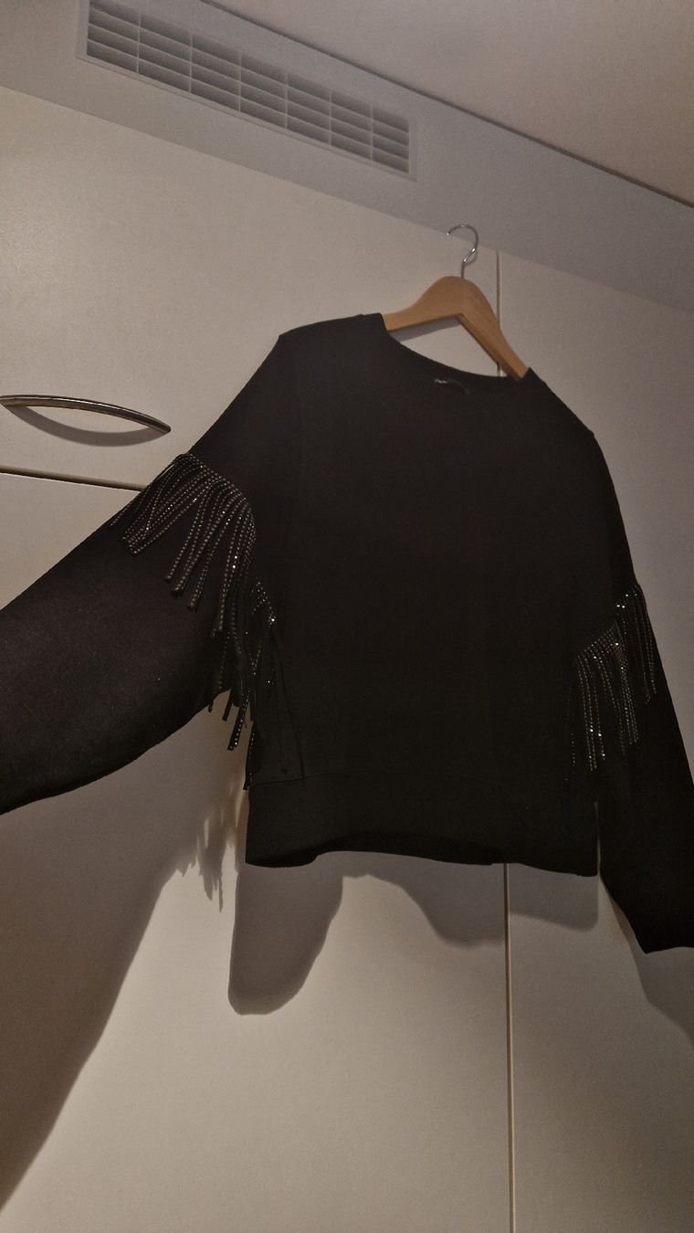 Zara Maglioni & Felpe: pull à franges strassées – Nuovo (secondo la descrizione) da Collombey venduto da Preloveditems