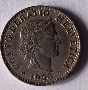 Tutti le monete: Seltene Schweizer Münze 20 Rp. 1943 – Usato da Ebnat-Kappel venduto da blazzi