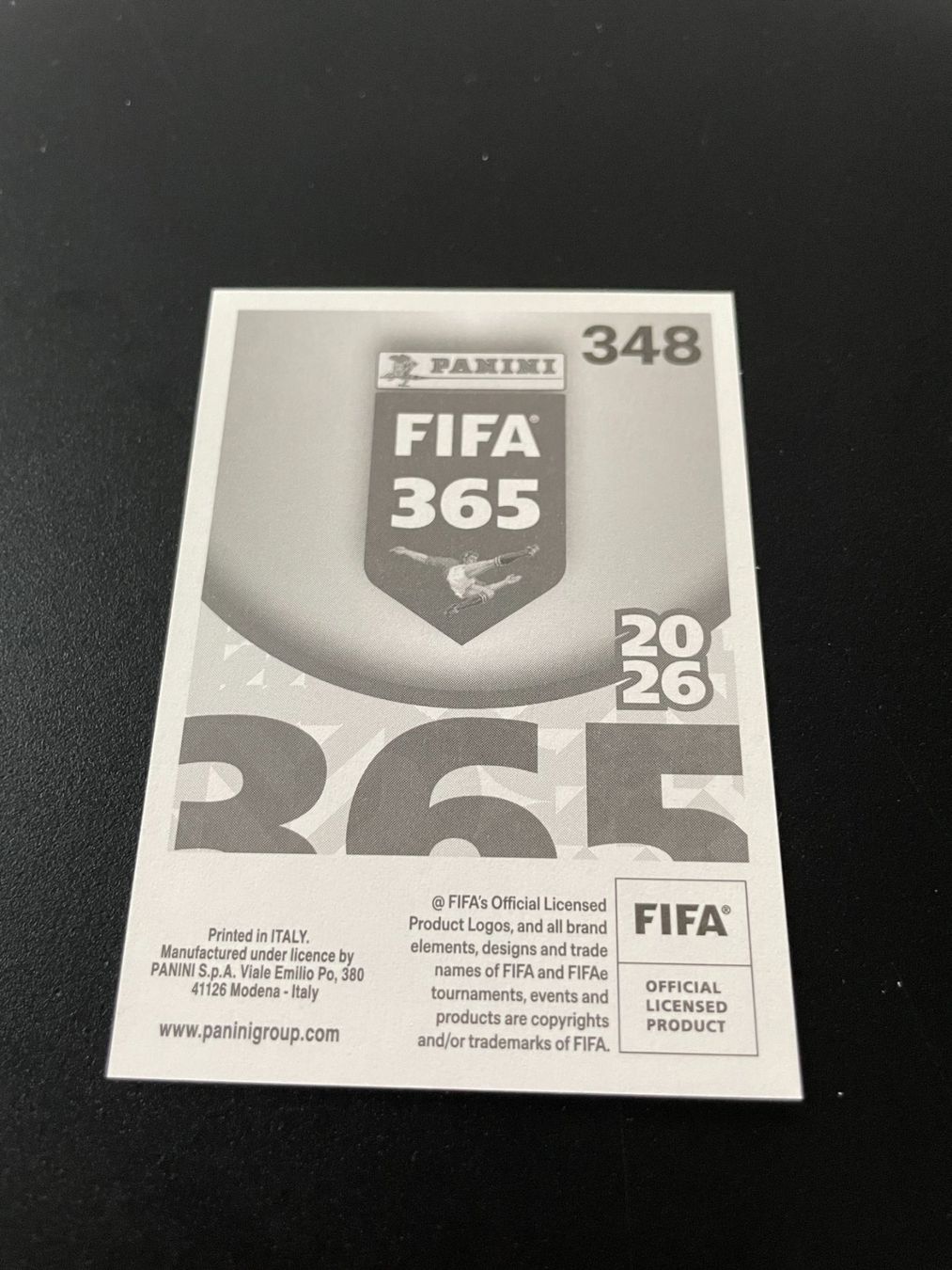 Panini Sammelbilder & Trading cards: Panini Fifa 365 - 2026 - Nr 348 – Gebraucht aus Fahrwangen von Venez 1
