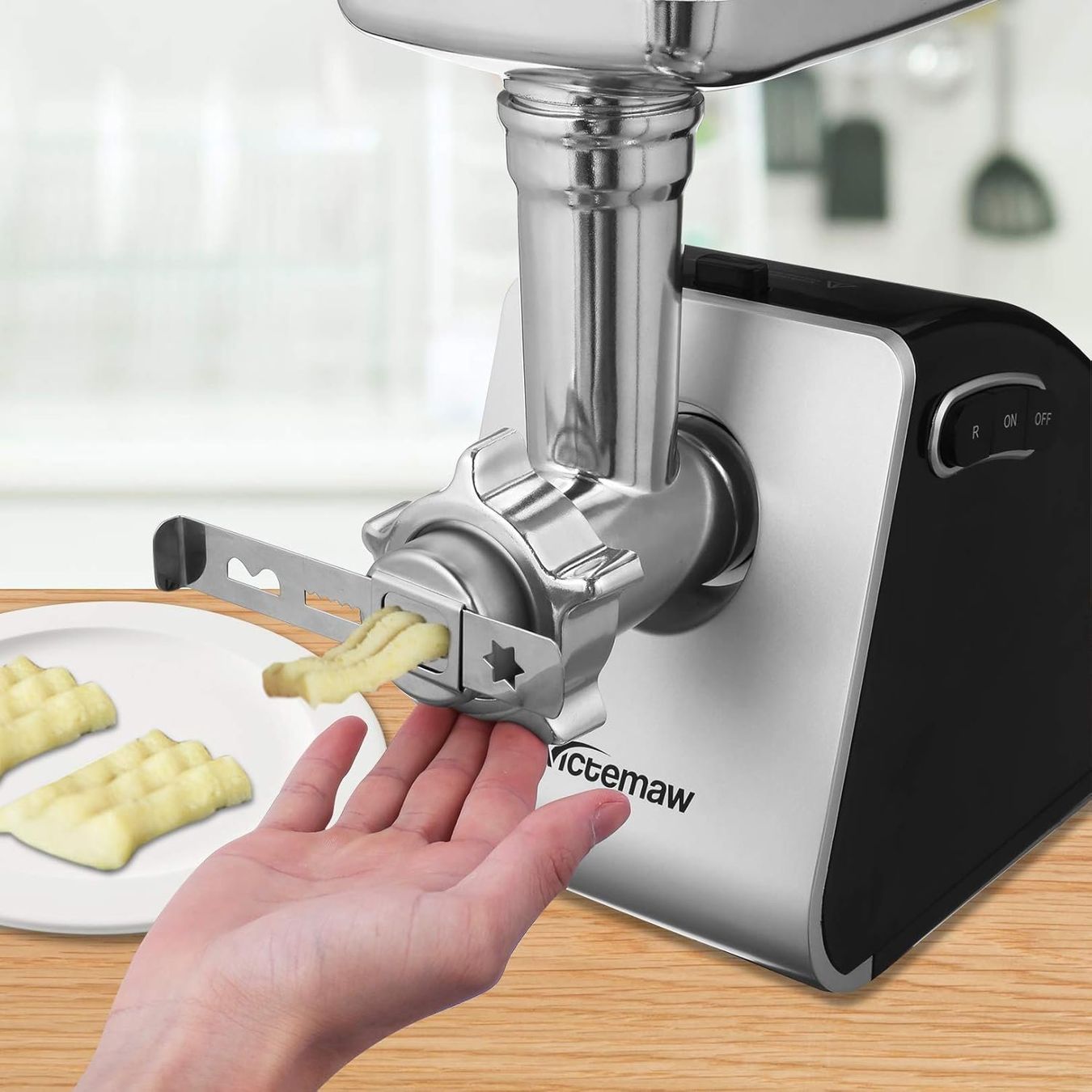 Elettrodomestici da cucina: Elektrischer Fleischwolf 2 in1 Edelstahl Wurstmaschine 2000W – Nuovo e nell'imballaggio originale da Fislisbach venduto da IboTrade 5
