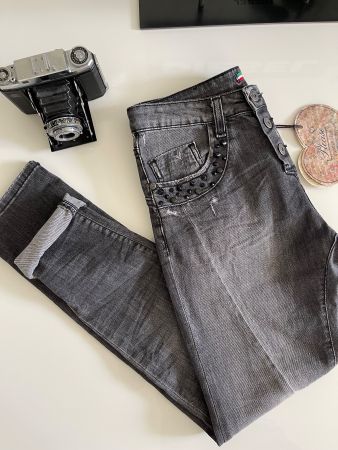 Please Jeans Boyfried Style P79 Grau Gr. S-M UVP Fr. 198.90