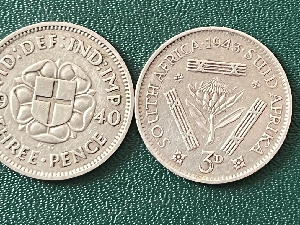 Alle Münzen: 3 Silbermünzen Three Pence – Gebraucht aus Neuenhof von Mastermind-00 3