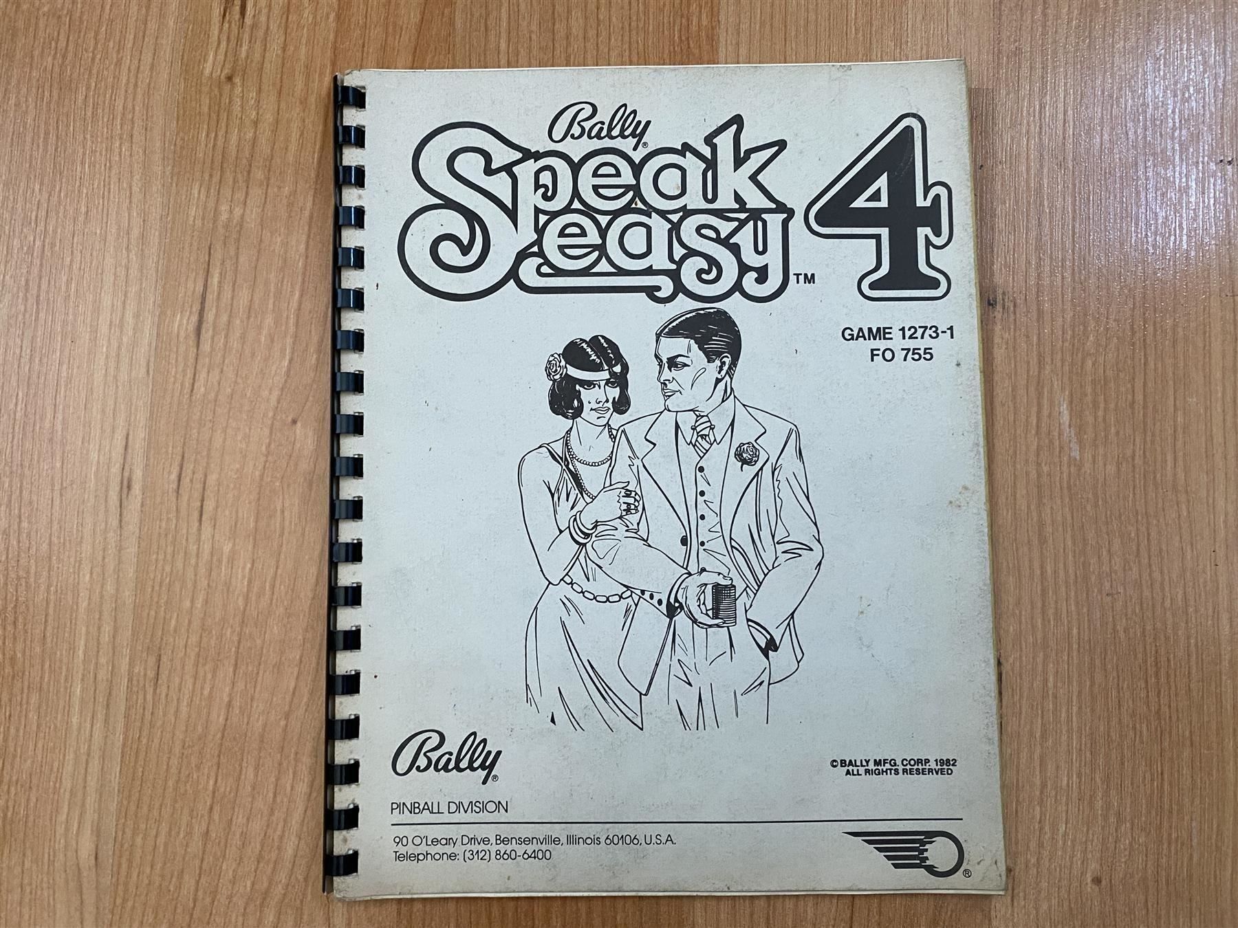 Flipper: Original Flipper Handbuch "Speak Easy 4" – Usato da St.Gallen venduto da kingsamas