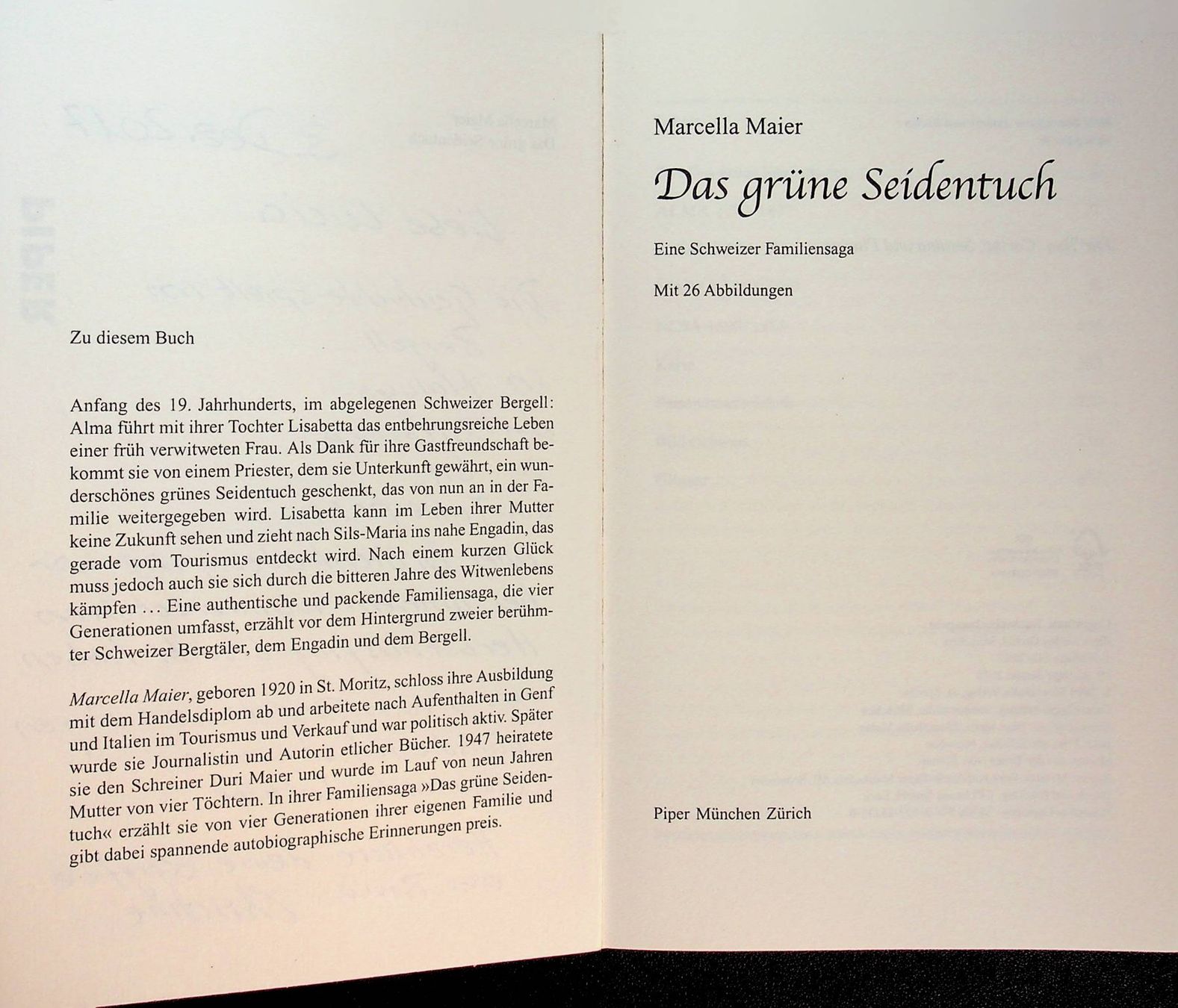Libri: Marcella Maier Das grüne Seidentuch – Usato da Reitnau venduto da Zaomir 2