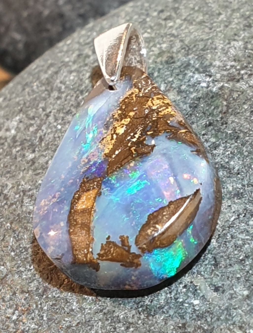 Ciondoli: Anhänger Boulder Opal. – Nuovo (secondo la descrizione) da Niederbüren venduto da Raphael014 7