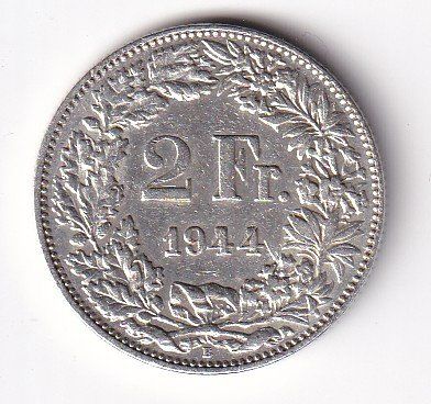 Tutti le monete: 2 Franken 1944 rar – Usato da Neuchâtel venduto da karlpierrino