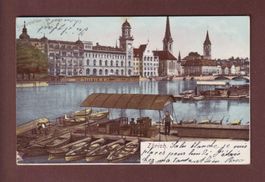 ZÜRICH - An der Limmat - 1907