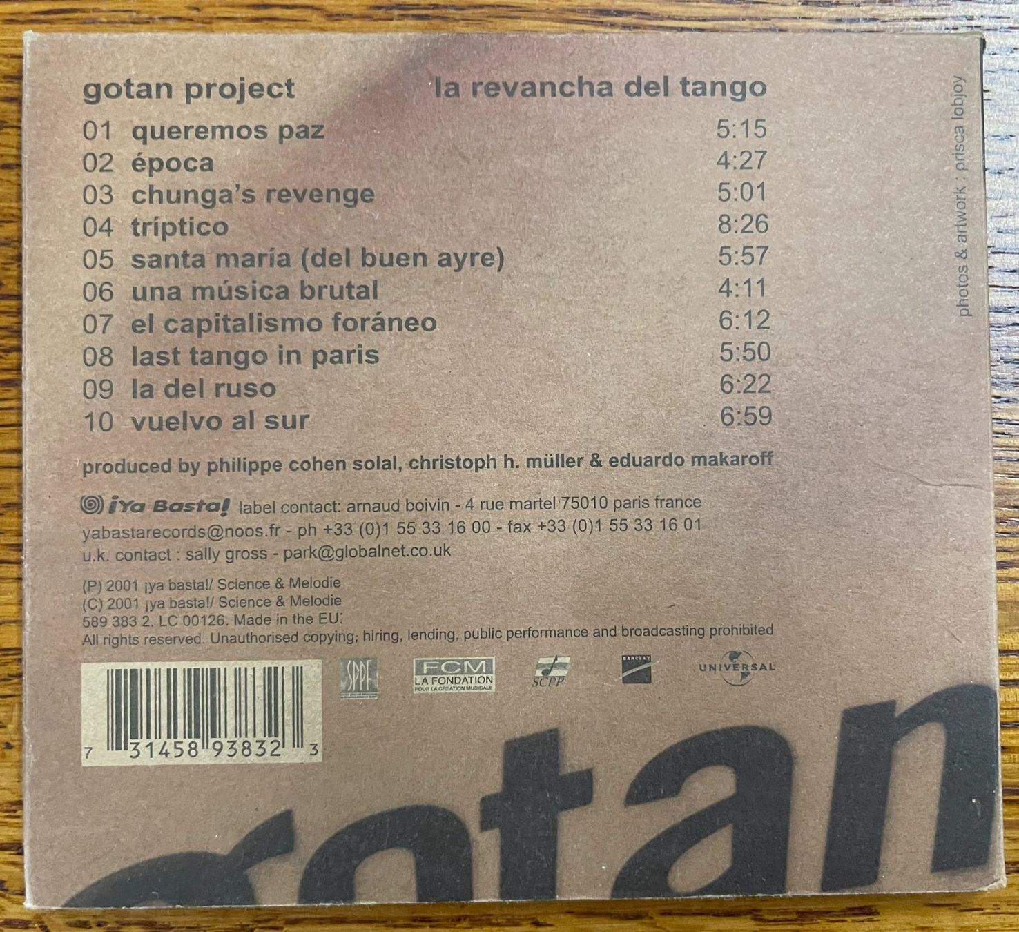 CD: La revancha del tango-Gotan project CD – Usato da Oftringen venduto da Vucki 1