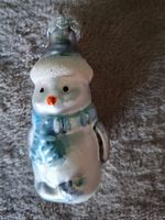 Weihnachtsbaumschmuck herziger Schneemann aus Glas, neu