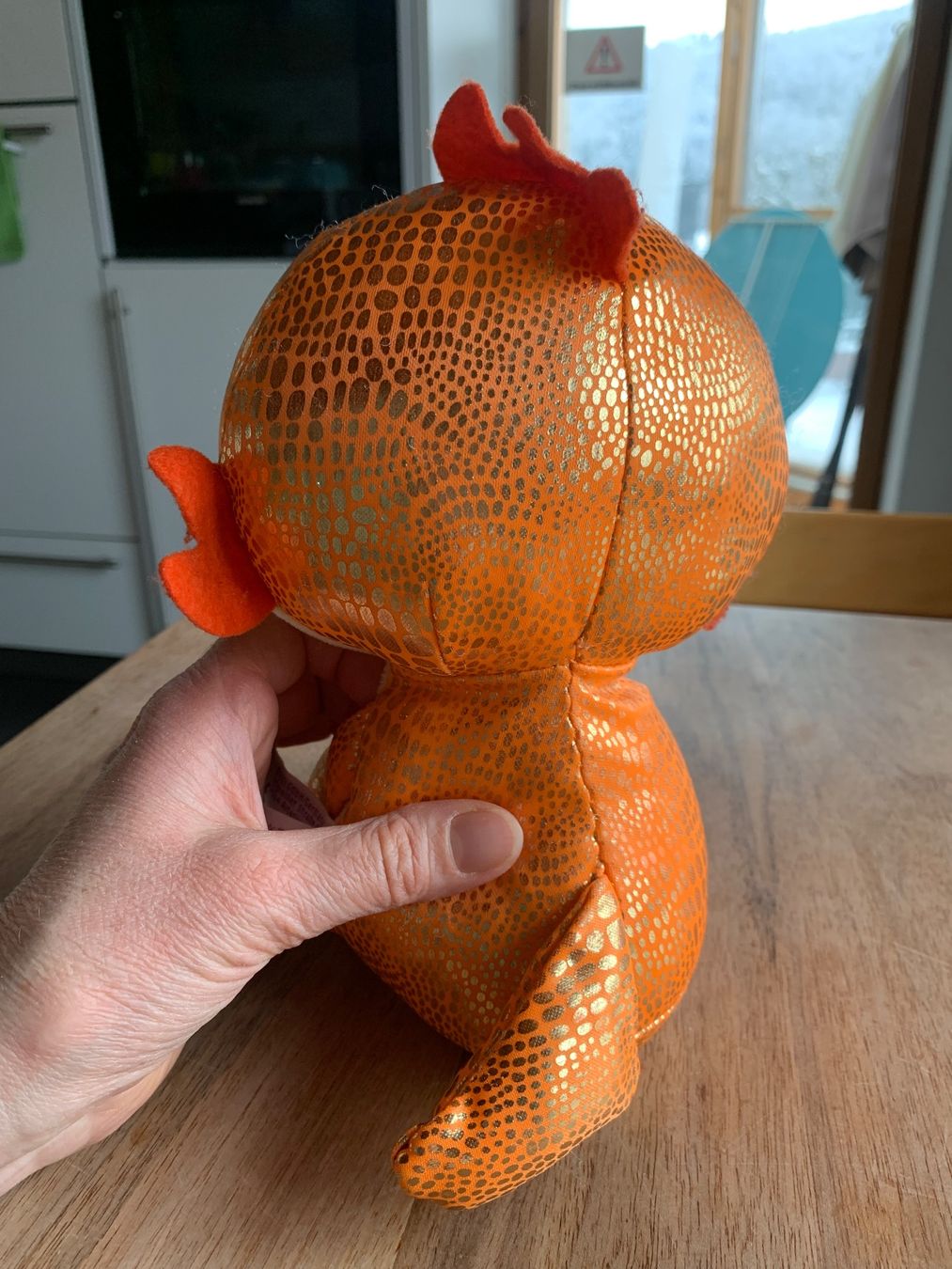 Nici Giocattoli: NICI Drachen orange/gold mit Kulleraugen – Usato da Winterthur venduto da amapola 3
