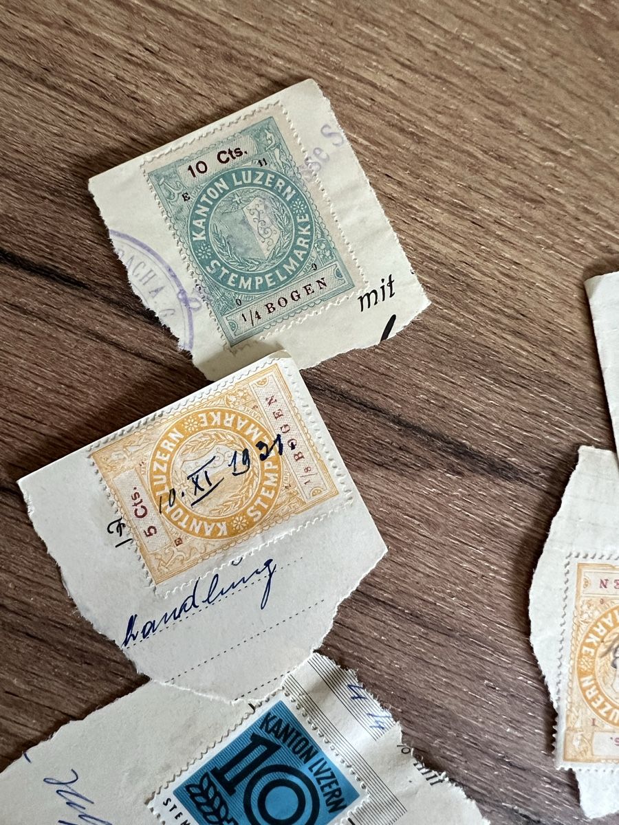 Tutti i francobolli: Lot: alte Stempelmarken-Abschnitte – Usato da Braunau venduto da Desil2511 4