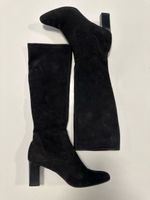 Damen Stiefel schwarz Leder Grösse 40 guter Zustand