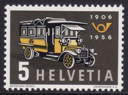 SBK-Nr. 324 (Erstes Postauto 1956) postfrisch **
